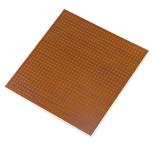 Perforated Fiberglass Reinforced Gypsum Ceiling 600x1200 mm, 12.5 mm Thick, Brown Circle Design | Quality Industry Co. Ltd