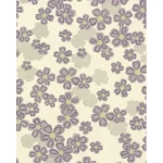 Floral wall covering beige and gray color, length 10 m, width 0.53 m, model 20614