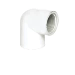 كوع PVC زاوية °90 بسن داخلي جدول 40 براند شانل مقاس ¼ 1 إنش لون  أبيض
