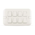 مفتاح انارة ثماني 10 أمبير، لون ابيض، مقاس 7×14 سم، 250 فولت | سبكترا