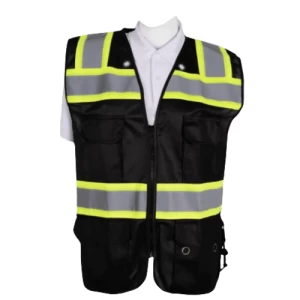 Medium Duty Safety Vest Size L, Weight 1 kg, Black Color | Muedda Store
