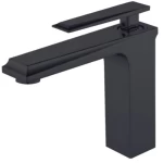 Short Washbasin Faucet, Black