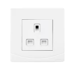 فيش كهرباء  13 أمبير  الفنار موديل سِدرا المقاس  7x7 اللون الأبيض