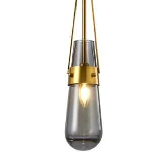 Ceiling Pendant 48 cm Height, 13 cm Width, Black Color | 