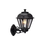 Saba Wall Light E27 Without Bulb, Black, Size 460×275 mm