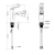 Washbasin Mixer 18.6 cm Length Shinny Chrome, Max Pressure 15 bar | Hatch Company - Image 2