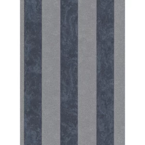 German Wallpaper Striped Design 10m x 0.53m Black Color | Balbaid Decor Company