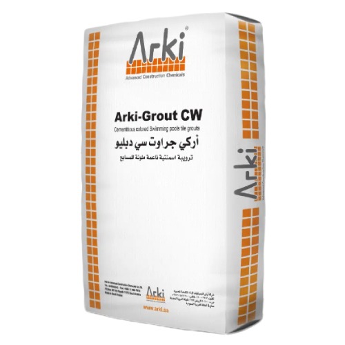 ترويبة بلاط اسمنتية ملونة ARKI GROUT CW جالون 10 كجم | اركي لكيميائيات البناء المتقدمة
