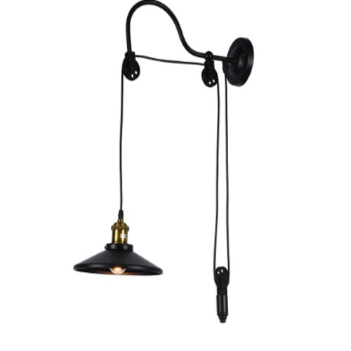 LED Wall Light 10 cm Height, 23 cm Width, Black Color | 