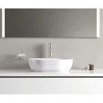 Oval Shape Ceramic Counter Top WashBasin 35×50 cm, Brilliant White