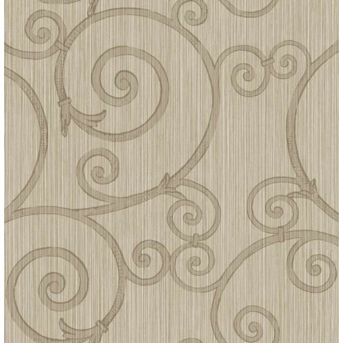 American Classic Wallpaper 10m x 0.53m Light Brown, Model BC61506 | Balbaid Decor Company