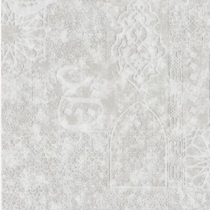 ورق جداري بلجيكي رمادي اللون تصميم شرقية 10 م×0.53 م | شركة ابيات