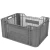 HDPE Plastic box for chicken storage, size 51×39×24 cm, gray color, product code 70QAR