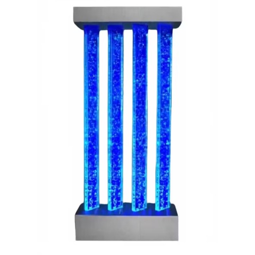 Illuminated Acrylic Waterfall 183×61 cm Grey with Blue | Zahrat Al Rayyan Establishment