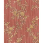 Italian Wall Decoration, 10m x 0.73m, Orange-Brown, Model 25053