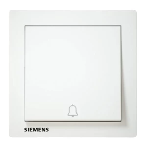10A Doorbell Switch 86x86mm White, 250V | Siemens (Delta Relfa)