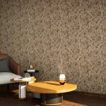 Patterned Wallpaper, Size 10 mx50 cm, brown Color
