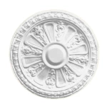 Decorative Ceiling Ornament, Size 46 cm, White Color | Zakharef Company