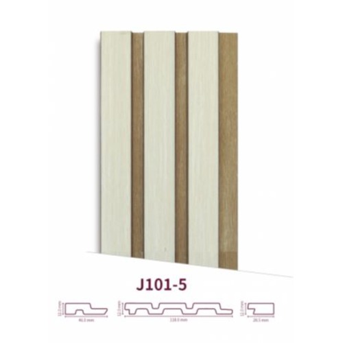 Korean Internal Wood Substitute for Walls Size 2.90×12 cm Beige/Brown | Luxury line