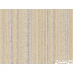 Striped wall covering beige color, length 10m, width 1.06m, model 44425