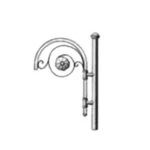 ذراع انارة، ابعاد 1000×630 مم 