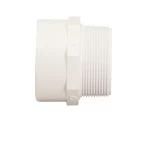 Male Adapter (SLIP X MPT) PVC Schedule 40 Aplaco Brand Size ½ inch Height 41.50 mm White Color