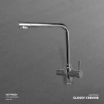 Kitchen Washbasin Mixer, Size Length 35.7 x 25.9 x 13.1 cm ,Glossy Chrome Color 