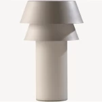 Table Lamp, Contemporary Design, Size 38.5x30.5x27.5 cm, White Color
