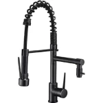 Two Ways Kitchen Sink Mixer, Black Color
