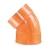UPVC Elbow 45° Size   6 inch  Orange  Color  | Almona Company