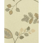 Leaf-patterned wall covering beige color, length 10 m, width 0.53 m, model 20588