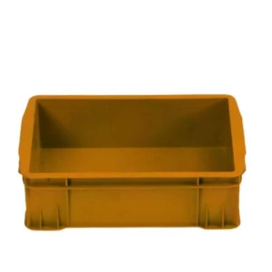 صندوق HDPE بلاستيك متعدد الأغراض 36×24×10 سم، بني ذهبي | مصنع الفريدي للصناعات البلاستيكية