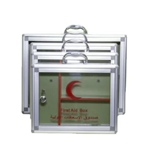 First Aid Cabinet Length 33.5 cm Width 28.5 cm Depth 12.5 cm Stainless Steel & Aluminum | Safety Store