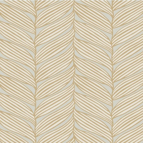 Leaf-Patterned Wallpaper 820cm x 68.5cm, Beige Color | Abyat Company