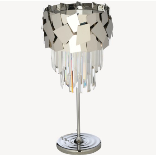 Modern Table Lamp 34x34x57 cm Silver Color | Abyat Company