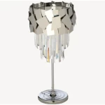 Modern Table Lamp, Size 34x34x57 cm, silver Color