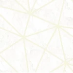 ورق جدران نقشات مقاس 15.6 م×100 سم، لون اصفر مع ابيض 