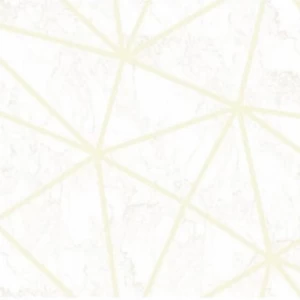 Patterned Wallpaper 15.6m×100cm Yellow and White | Luxury line