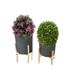 Fiberglass Pot, Round Shape, Dimensions 24×24×20 cm