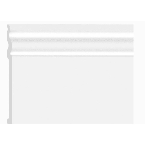 Cyclo Polystyrene Skirting Length 2.4 m, Thickness 15 cm, White Color, Model JU-15