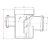 قسام غليون UPVC مقاس 110×82×56 مم، طول 175 مم، لون رمادي | Cosmoplast - Image 2