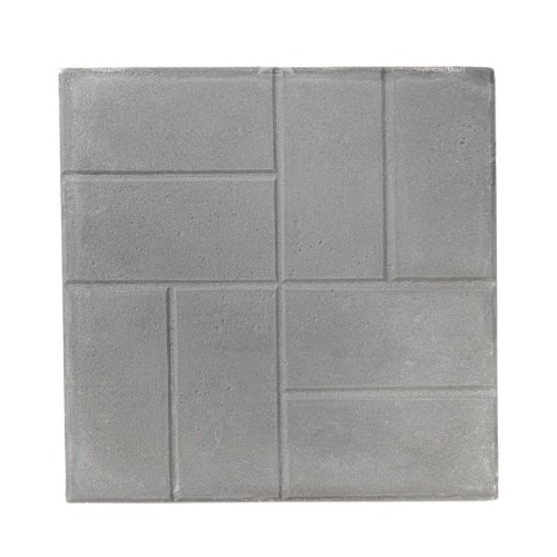 Patterned Concrete Tile Interlocking Squares 40x40x5 cm, Cement Color | Al Sarif Building Materials