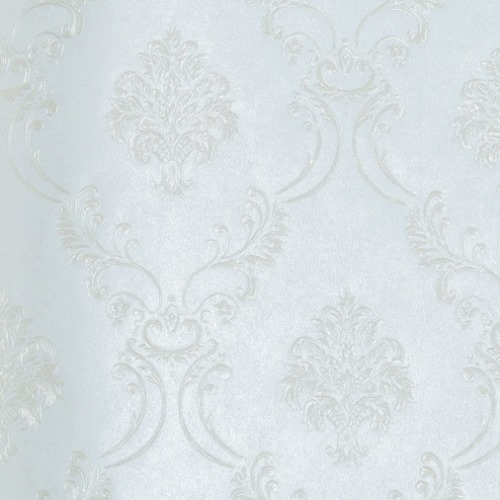 Vinyl Wallpaper Patterned Design 15.6m × 106 cm Silver | Luxury line