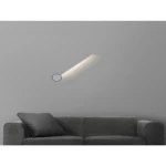 BUNE Wall Lamp, LED Bulb, Matt Black + Matt White, Size 690×150×50 mm, 