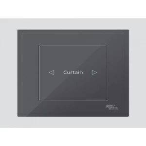 Single Curtain Switch D3 Piano 7x7 cm Black Color | Art DNA