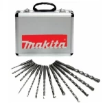 Drill bit set 14 pieces, SDS-Plus type, Makita brand