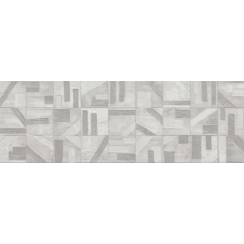 Rectangular Laser Cut Porcelain Walls Size 33×1 cm, Dark Gray Plaid | Hamdan Ceramics Foundation