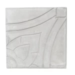 Cement Decorative Tiles with Modern Design, Size 40×40 cm, Height 5 cm, Cement Color | Al-Sarif Company