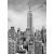 Decorative wall mural cities design, size 183cm × 254 cm, gray color