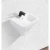 Hanging Ceramic Western basin, White Color, Size 540×465×400 cm